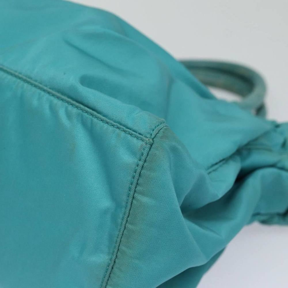 PRADA Hand Bag Nylon 2way Turquoise Blue Auth 83957 - Picture 12 of 16